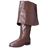 Bruin Kunstleer 4 cm MAVERICK-2045 Overknee Laarzen voor Heren