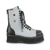 Canvas GRAVEDIGGER-102 demonia ankle boots - steel toe combat boots