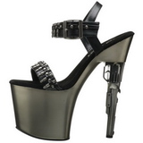 Chrome 19 cm BONDGIRL-712 Platform Gun High Heels