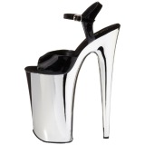 Chroom 25,5 cm BEYOND-009 super hoge hakken - extreem high heels plateau