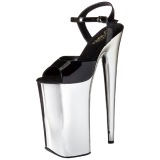 Chroom 25,5 cm BEYOND-009 super hoge hakken - extreem high heels plateau