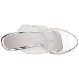 Clear 12 cm FLAIR-402 womens mules shoes