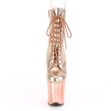 Copper Patent 20 cm FLAMINGO-1020 Pole dancing ankle boots