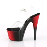 Dual Colored 18 cm ADORE-708BR Platform High Heels Shoes