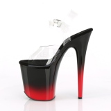 Dual Colored 20 cm FLAMINGO-808BR-H Platform High Heels Shoes