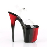 Dual Colored 20 cm FLAMINGO-808BR Platform High Heels Shoes