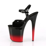 Dual Colored 20 cm FLAMINGO-809BR-H Platform High Heels Shoes