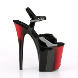 Dual Colored 20 cm FLAMINGO-809BR Platform High Heels Shoes