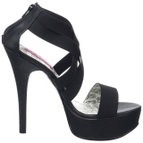 Elastische band 14,5 cm Burlesque TEEZE-47W mannen high heels voor brede voeten