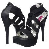 Elastische band 14,5 cm Burlesque TEEZE-47W mannen high heels voor brede voeten