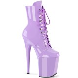 FLAMINGO-1020 20 cm pleaser hoge hakken boots plateau lavendel