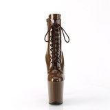 FLAMINGO-1020 20 cm pleaser hoge hakken boots plateau mocha