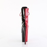 FLAMINGO-1040TT 20 cm pleaser high heels ankle boots black red