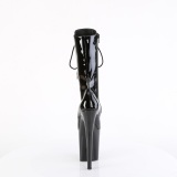 FLAMINGO-1054 - 20 cm platform high heel boots patent black