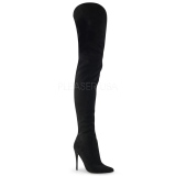 Faux Suede 13 cm COURTLY-3017 Pleaser Overknee Boots