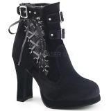 Fluweel 10 cm CRYPTO-51 lolita enkellaarzen met plateau