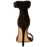 Fluweel 13 cm AMUSE-10 high heels schoenen voor travestie