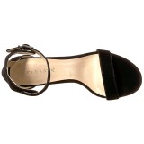 Fluweel 13 cm AMUSE-10 high heels schoenen voor travestie