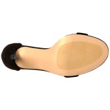 Fluweel 13 cm Pleaser AMUSE-10 sandalen met naaldhak