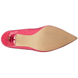 Fuchsia Lak 10 cm CLASSIQUE-20 Hoge Hakken Pumps voor Heren