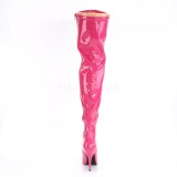 Fuchsia Lak 13 cm SEDUCE-3000 Overknee Laarzen voor Heren