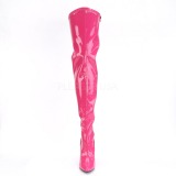 Fuchsia Lak 13 cm SEDUCE-3000 overknee laarzen met hakken