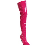 Fuchsia Lak 13 cm SEDUCE-3010 overknee laarzen met hakken