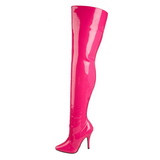 Fuchsia Lak 13 cm SEDUCE-3010 overknee laarzen met hakken