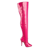 Fuchsia Lak 13 cm SEDUCE-3010 overknee laarzen met hakken