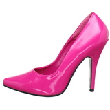 Fuchsia Lak 13 cm SEDUCE-420 Hoge Hakken Pumps voor Heren