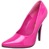 Fuchsia Lak 13 cm SEDUCE-420 Hoge Hakken Pumps voor Heren