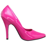 Fuchsia Lak 13 cm SEDUCE-420 pleaser pumps met puntneus