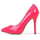 Fuchsia Neon 13 cm AMUSE-20 naaldhak pumps met puntneus