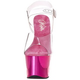 Fuchsia Transparent 18 cm SKY-308 High Heels Platform