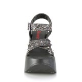 Glitter 13 cm Demonia DYNAMITE-02 lolita sandalen wedge sandalen sleehak