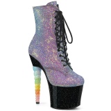 Glitter 18 cm UNICORN-1020G Pole dancing ankle boots