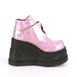 Glitter Vegan 12 cm STOMP-15 lolita ankle boots wedge platform