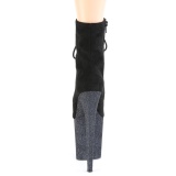 Glitter imitatie sude 20 cm FLAM-1020FSMG pole dance hakken - pole dance enkellaarzen