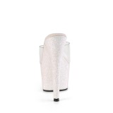 Glitter plateau 18 cm ADORE-701HMG transparante hakken - pole dance mules