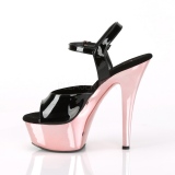 Gold 15 cm Pleaser KISS-209 Chrome Platform High Heels
