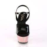 Gold 15 cm Pleaser KISS-209 Chrome Platform High Heels