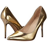 Gold Matte 10 cm CLASSIQUE-20 pointed toe stiletto pumps