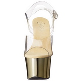 Gold Transparent 18 cm SKY-308 High Heels Platform