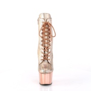 Gold chrome 18 cm ADORE-1020HM Exotic pole dance ankle boots