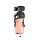 Gold chrome platform 15 cm DELIGHT-658 pleaser high heels shoes