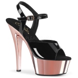 Goud 15 cm Pleaser KISS-209 Chroom Plateau Hoge Hakken
