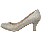 Goud Kristal Steentjes 6,5 cm DORIS-06 Hoge Avond Pumps met Hakken