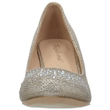 Goud Kristal Steentjes 6,5 cm DORIS-06 Hoge Avond Pumps met Hakken