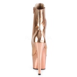 Goud Lakleer 18 cm ADORE-1020 dames enkellaarsjes met plateau