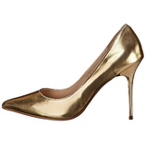 Goud Mat 10 cm CLASSIQUE-20 Hoge Hakken Pumps voor Heren